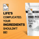 It's Just! HMB Powder, apto para dieta keto y estilo de vida activo.