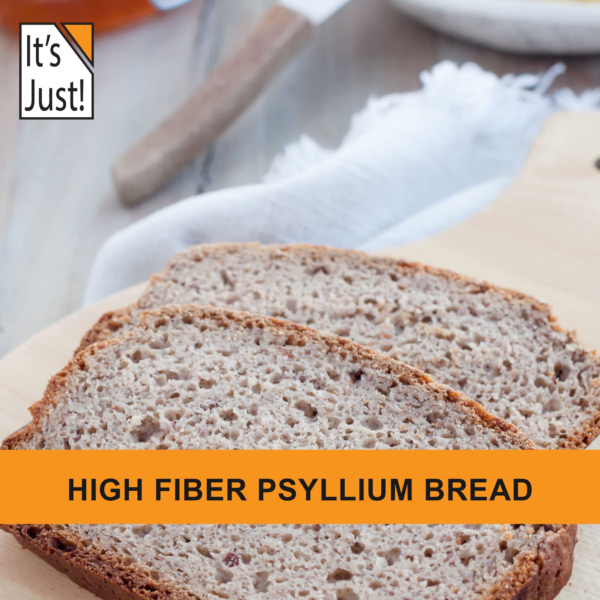 Its Just! Polvo psyllium, textura fina, ideal para hornear keto.
