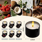 IUJOCQL vela masaje Coco, aroma tropical y aceite suave para piel.