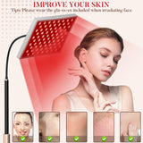 i-Venoya panel luz roja 660nm/850nm detalle reflectores para mayor enfoque