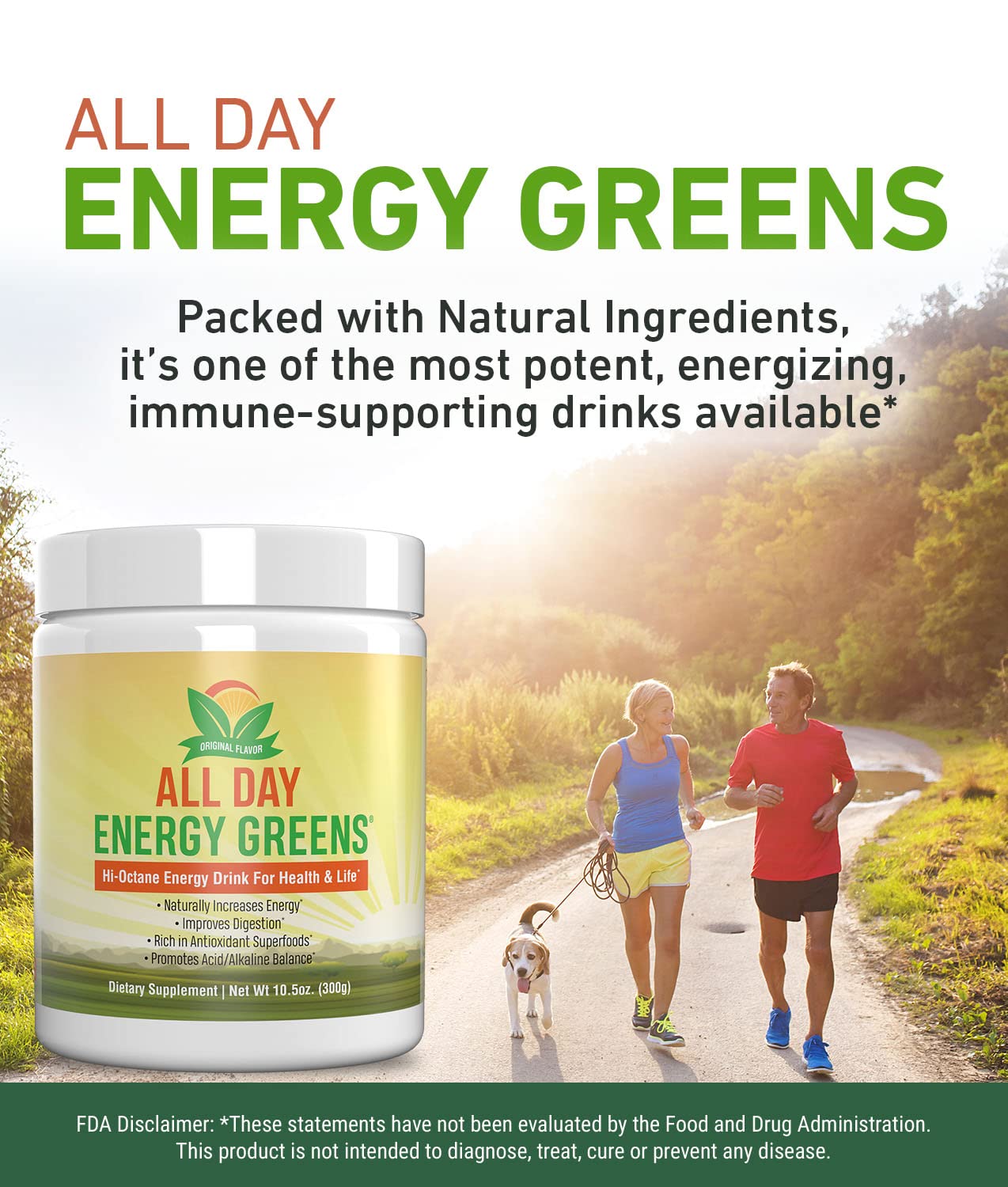 IVL Energía Verde Todo el Día ingredientes visibles y naturales.