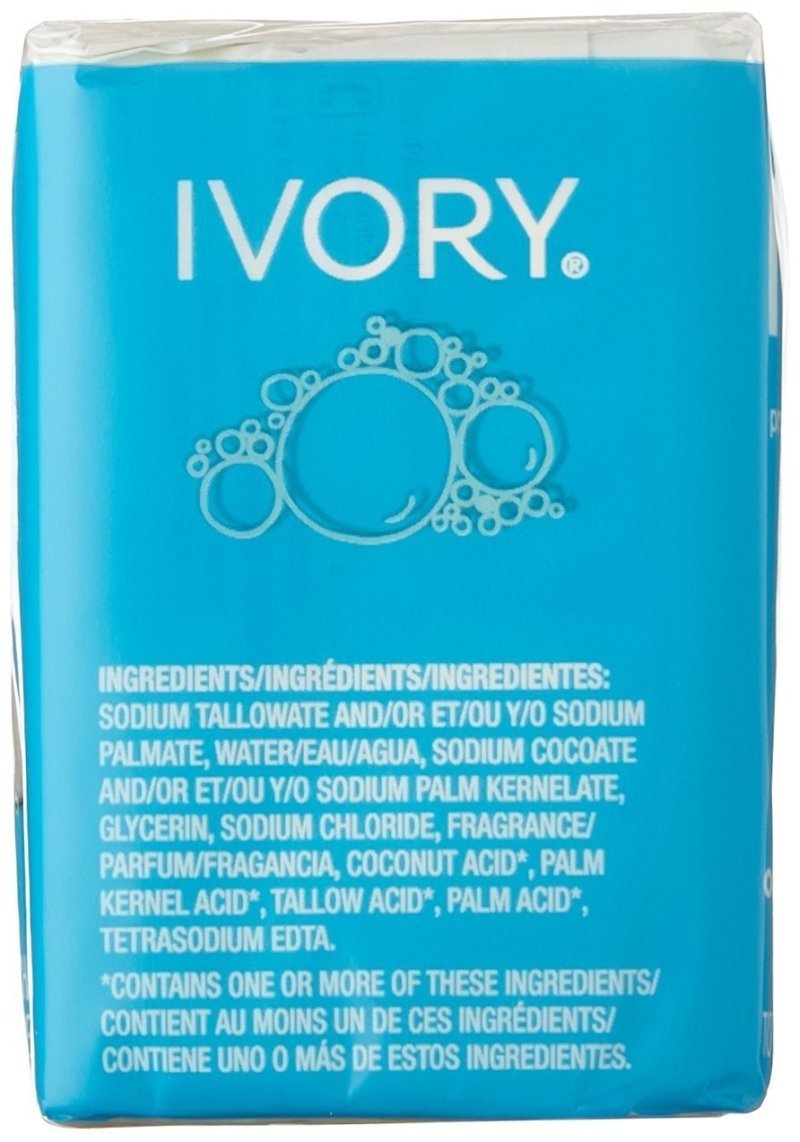 Detalle de la barra Ivory Original, textura suave para una experiencia de lavado suave.