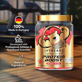 IvyBears Premium Protein Boost botella gomitas, porciones fáciles para viaje fitness