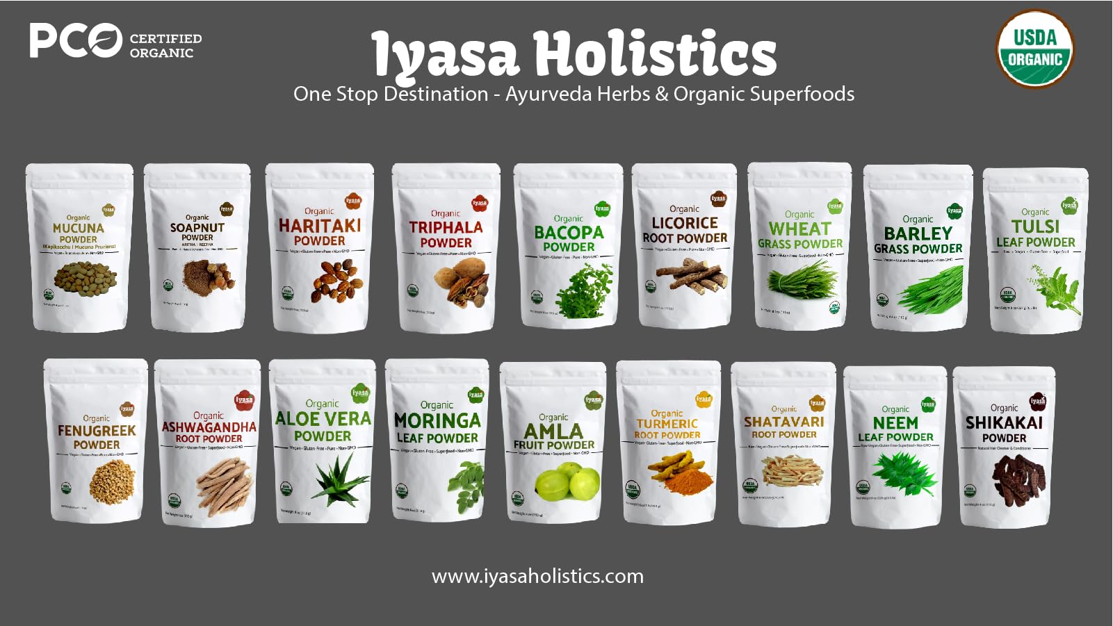 Iyasa Holistics, regaliz en polvo para postres y batidos sabrosos.