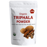 Iyasa Holistics Triphala en polvo orgánico, apoyo suave para la digestión diaria.