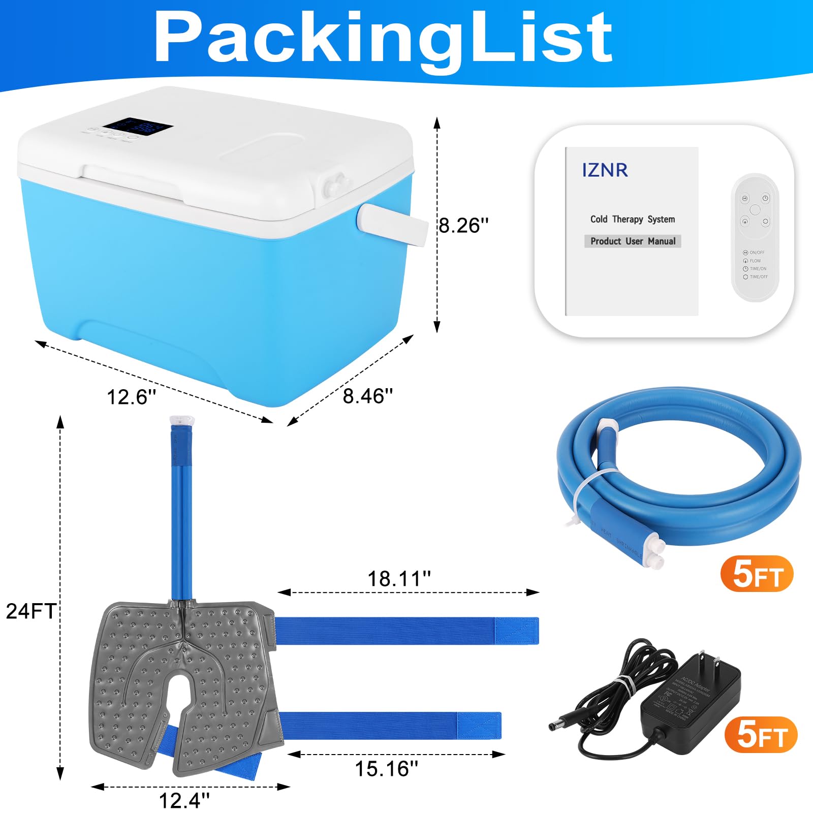 IzNR paquete con control remoto y accesorios incluidos