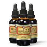 J.CROW'S Lugols yodo, frasco de 60 ml para uso diario.