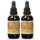 Botella de J. CROW'S Lugol 2% para dosificación precisa.