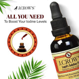 Frasco de 2 oz de J. CROW'S Lugol para purificación de agua.