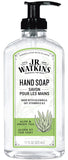 J.R. Watkins gel de manos Aloe y té verde, botella destacada para uso diario