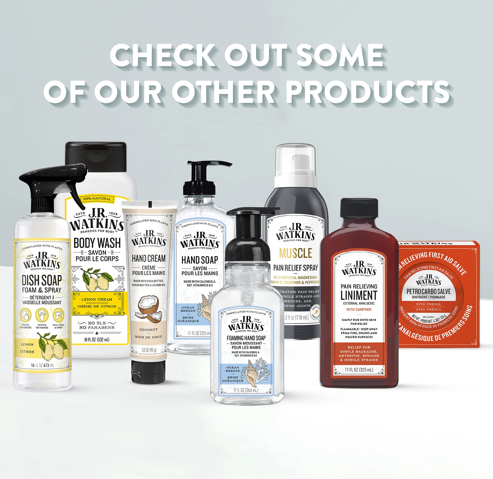 Aroma relajante de J.R. Watkins gel manos para la rutina