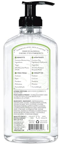 Espuma suave de J.R. Watkins gel para manos durante el lavado