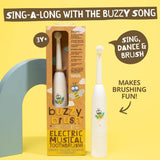 Jack N' Jill Buzzy Brush LED tricolor indica el modo de cepillado.