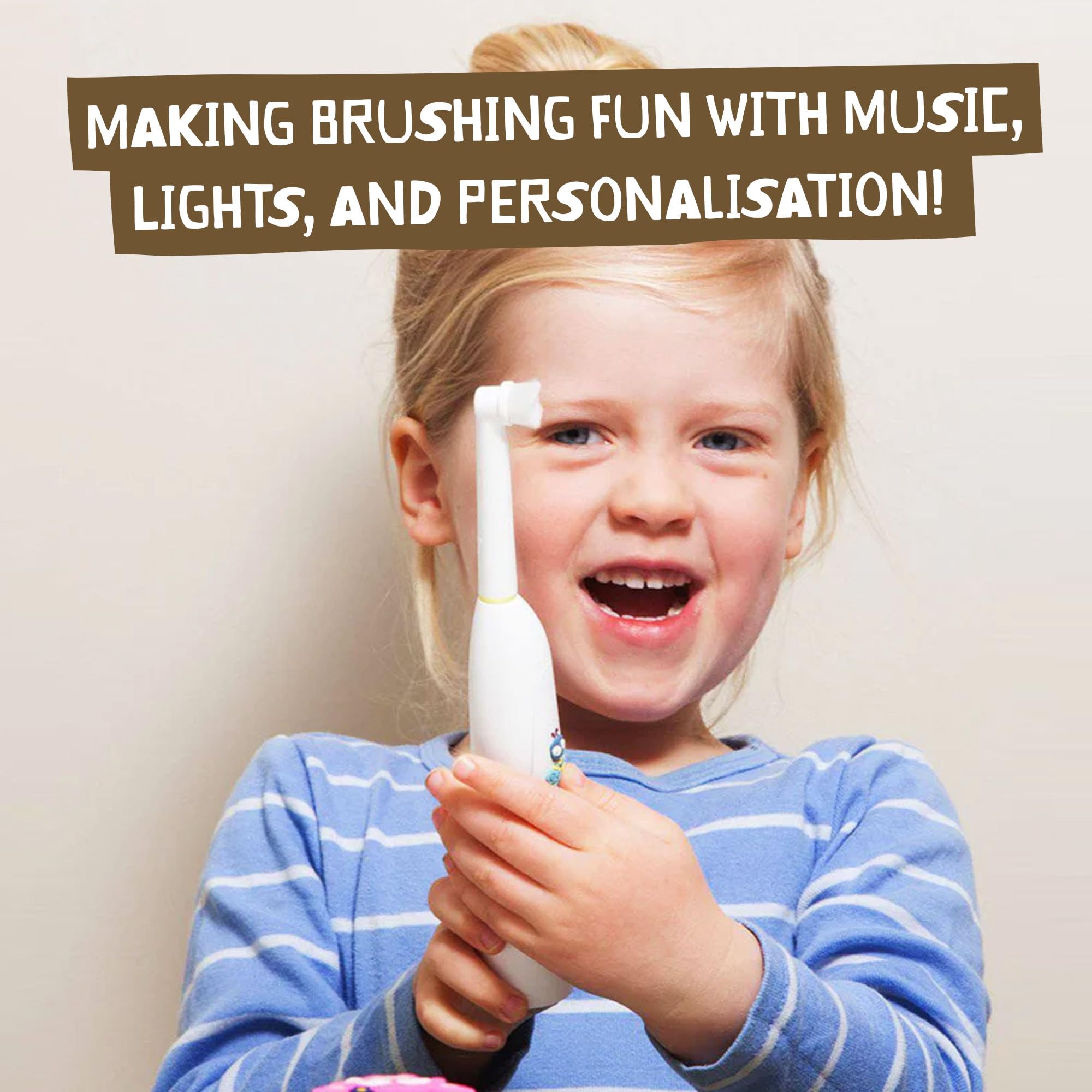 Jack N' Jill Buzzy Brush pegatinas burbujas para personalizar la higiene.