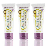 Jack N' Jill pasta dental para niños con grosella sin fluoruro, sabor natural