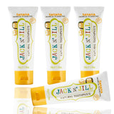 Pasta de dientes JACK N' JILL para bebés con sabor banana en tubo