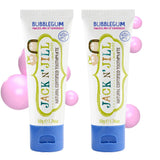 Pasta dental JACK N' JILL para niños, sabor Bubblegum, en tubo práctico para cepillado diario.