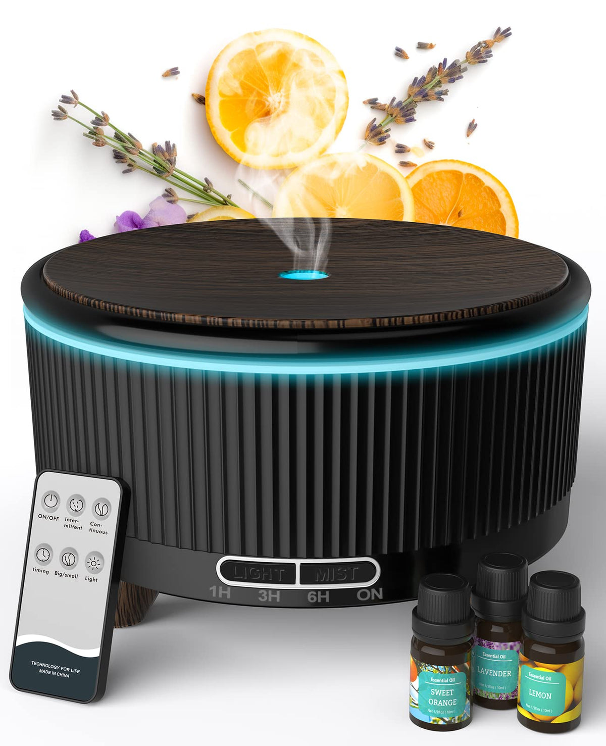 Jack & Rose difusor de gran sala con control remoto para aromas duraderos.