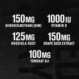 Cápsulas de Androsurge de Jacked Factory para entrenamiento y vitalidad.