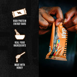 Barrita Jacked Factory Authentic Bar sin soja, proteína de alta calidad para tu día.