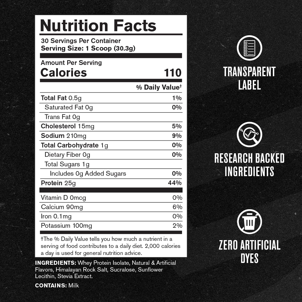 Proteína de bajo carbohidratos para una opción limpia.