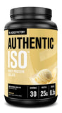 Jacked Factory Authentic ISO Whey en bote de vainilla para recuperación tras entreno.