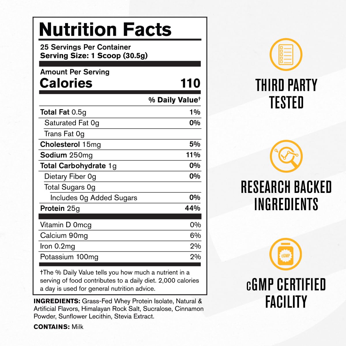 Jacked Factory Authentic ISO Whey, etiqueta clara, ingredientes y perfil nutricional visibles.
