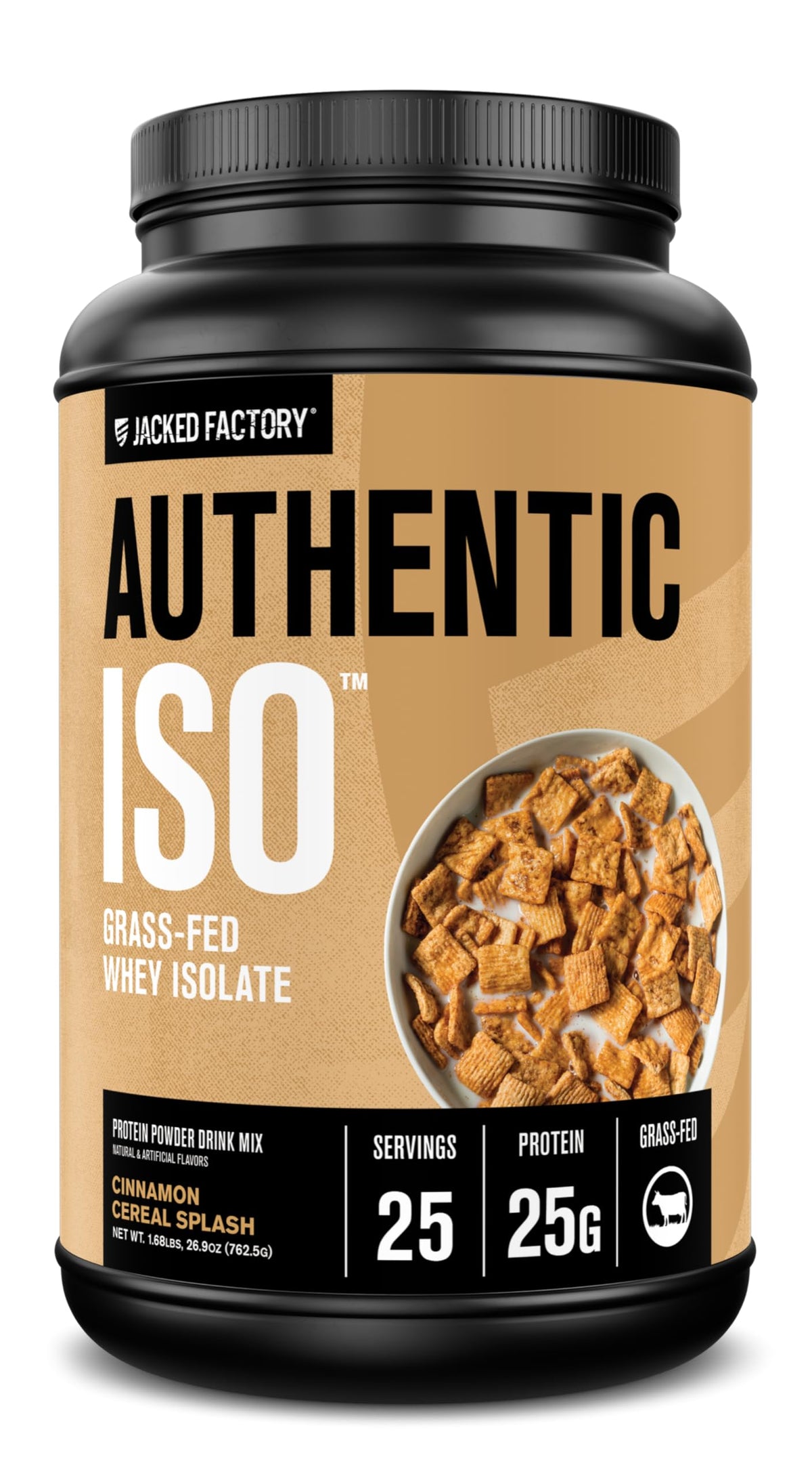 Jacked Factory Authentic ISO Whey, polvo: proteína de absorción rápida para músculo magro.