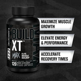 Build-XT Max: etiqueta frontal que facilita identificar la fórmula y beneficios