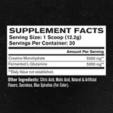 Jacked Factory Creatine + Glutamina, uso diario para energía sostenida.