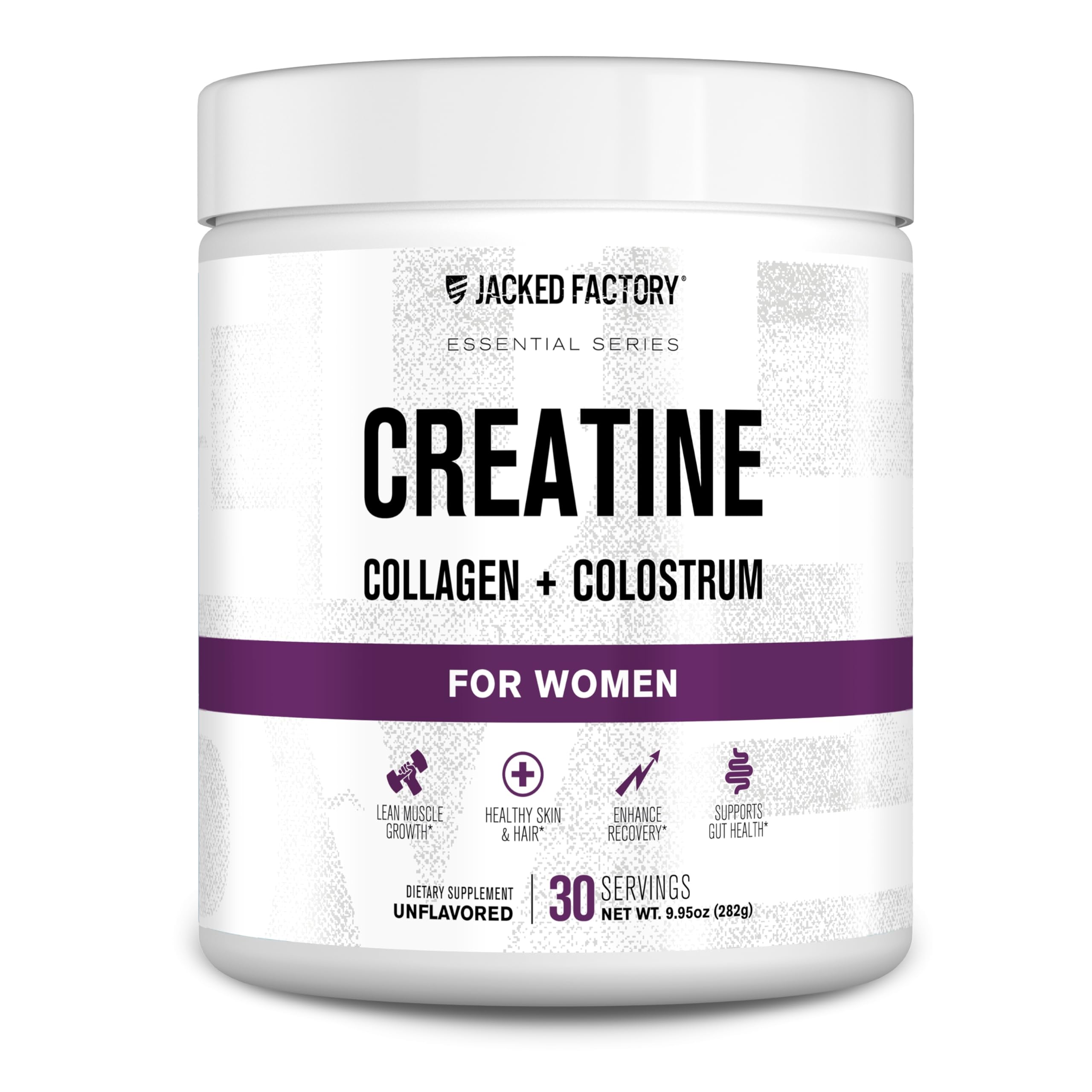 Jacked Factory Creatine para Mujeres: bote con medidor para entrenar