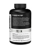 Etiqueta que destaca Vitamina D y HMB en Jacked Factory.