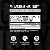 Jacked Factory Creatine Monohidrato, compatible con pre-entrenos y BCAAs.