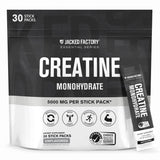 Jacked Factory Creatine Monohidrato sobres portátiles para entrenar fuera de casa