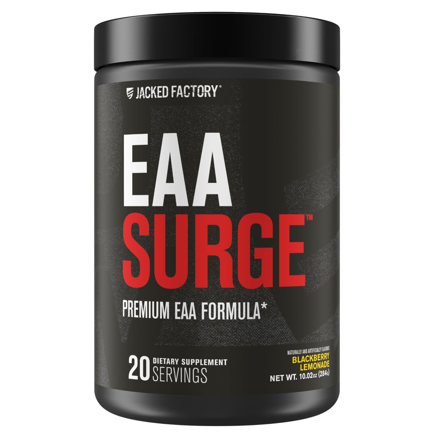 Jacked Factory EAA Surge, botella derramando, apoyo durante el entrenamiento.