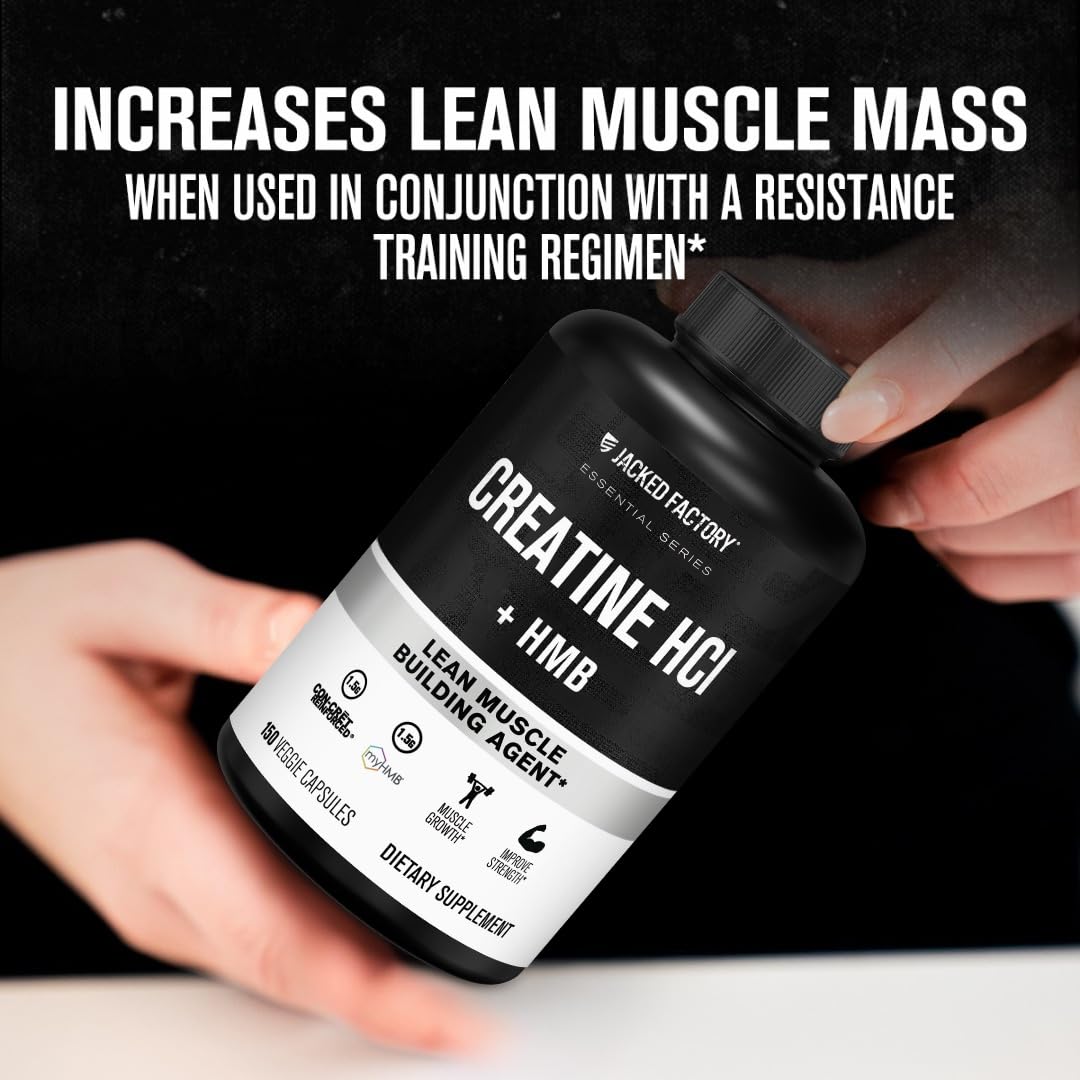Persona entrenando con Jacked Factory Creatine HCL + HMB.
