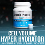 La cuchara medidora de Jacked Factory Glycerol Pump facilita dosis precisas para hidratación durante el entrenamiento.