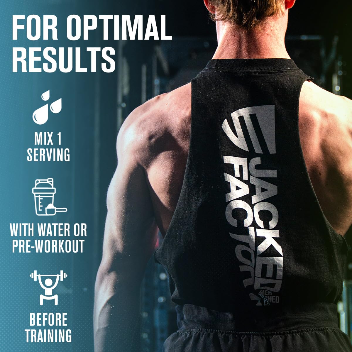 Uso en stack con pre-entreno: Jacked Factory Glycerol Pump ofrece versatilidad.