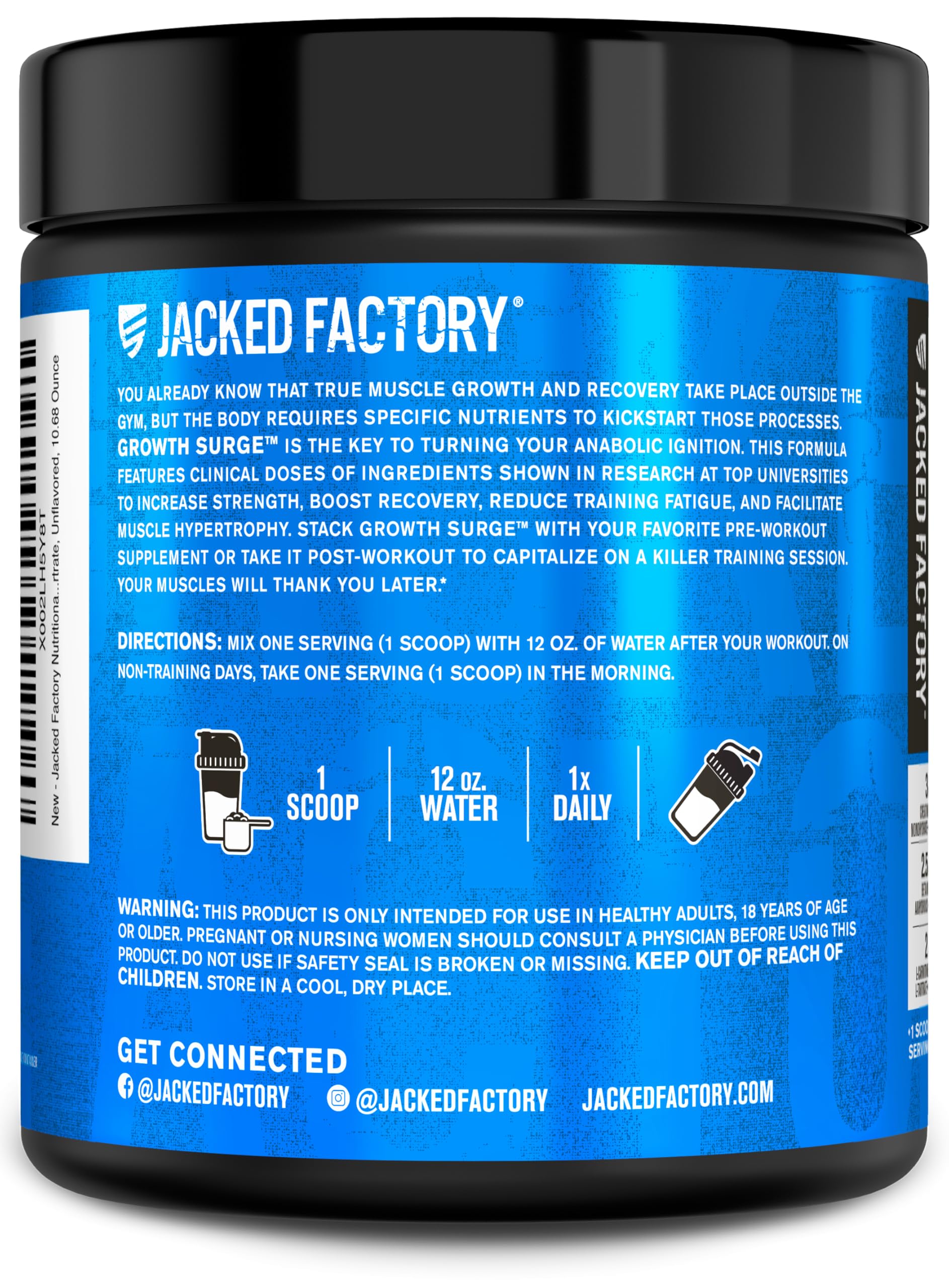 Growth Surge, post-entrenamiento para mantener progreso diario