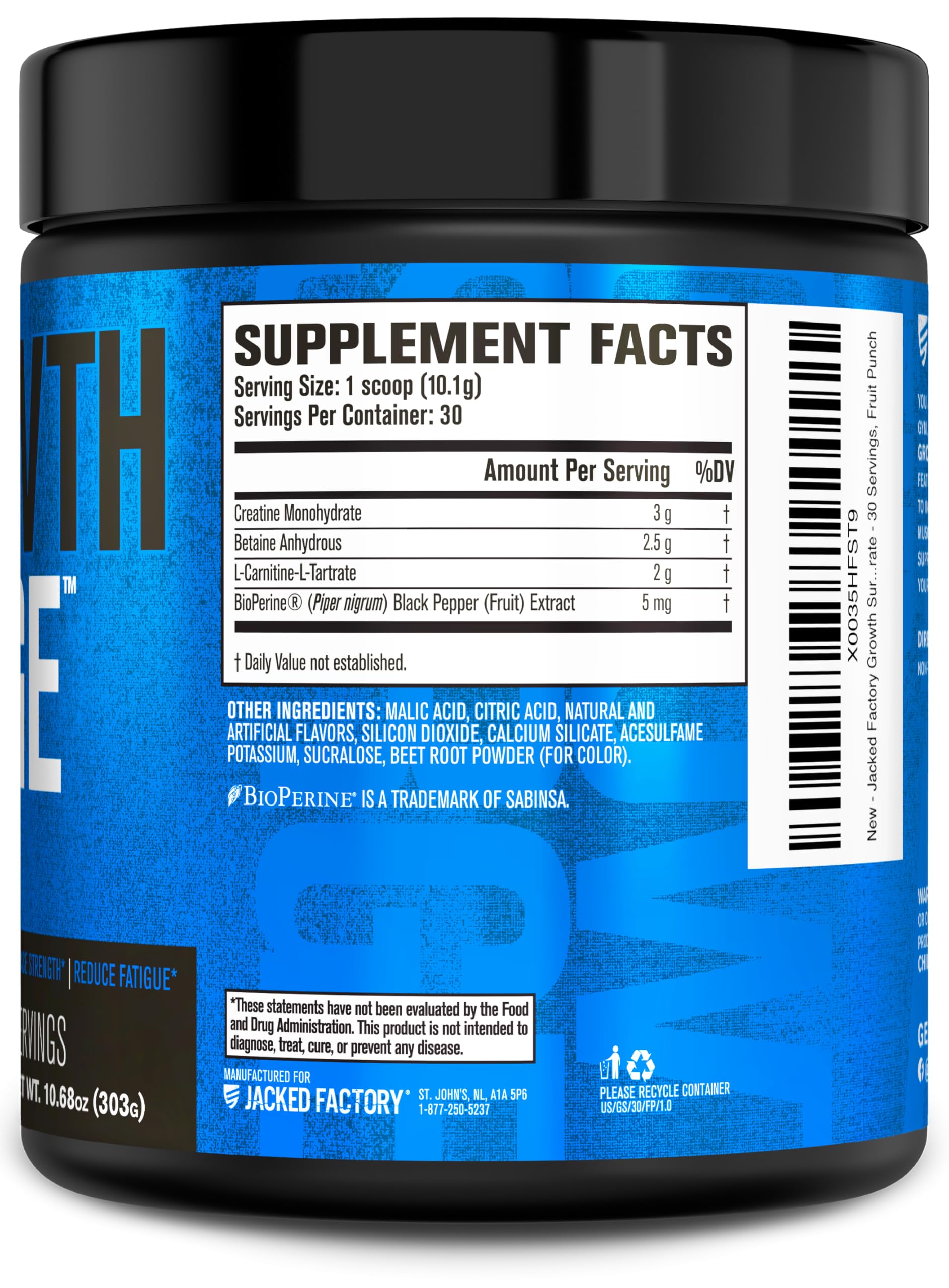 Uso post-entrenamiento recomendado con Growth Surge para mantener la progresión muscular.