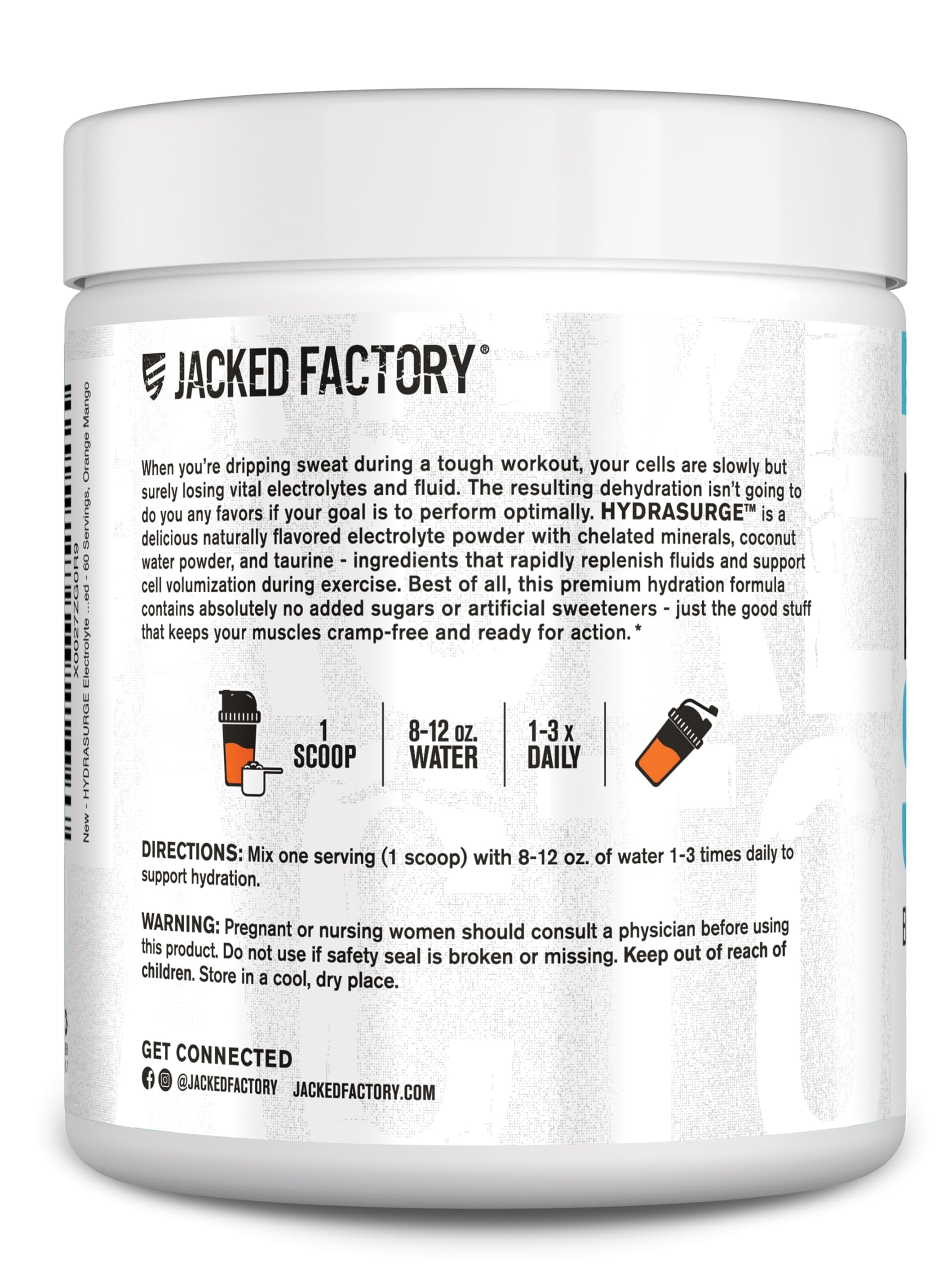 Hydrasurge para entrenamiento e hidratación, ayuda a mantener energía