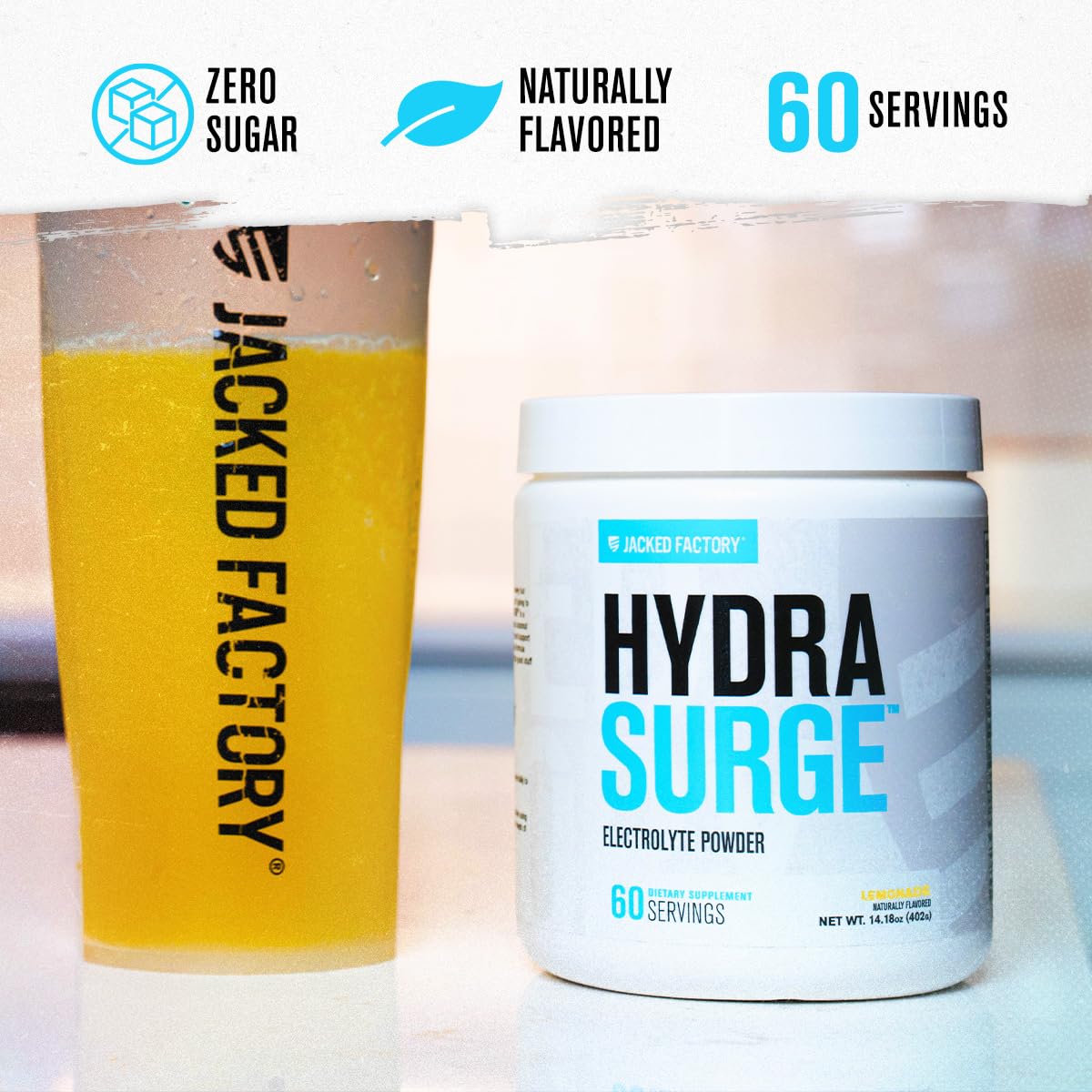 Hydrasurge con sales del Himalaya para hidratación mineral.