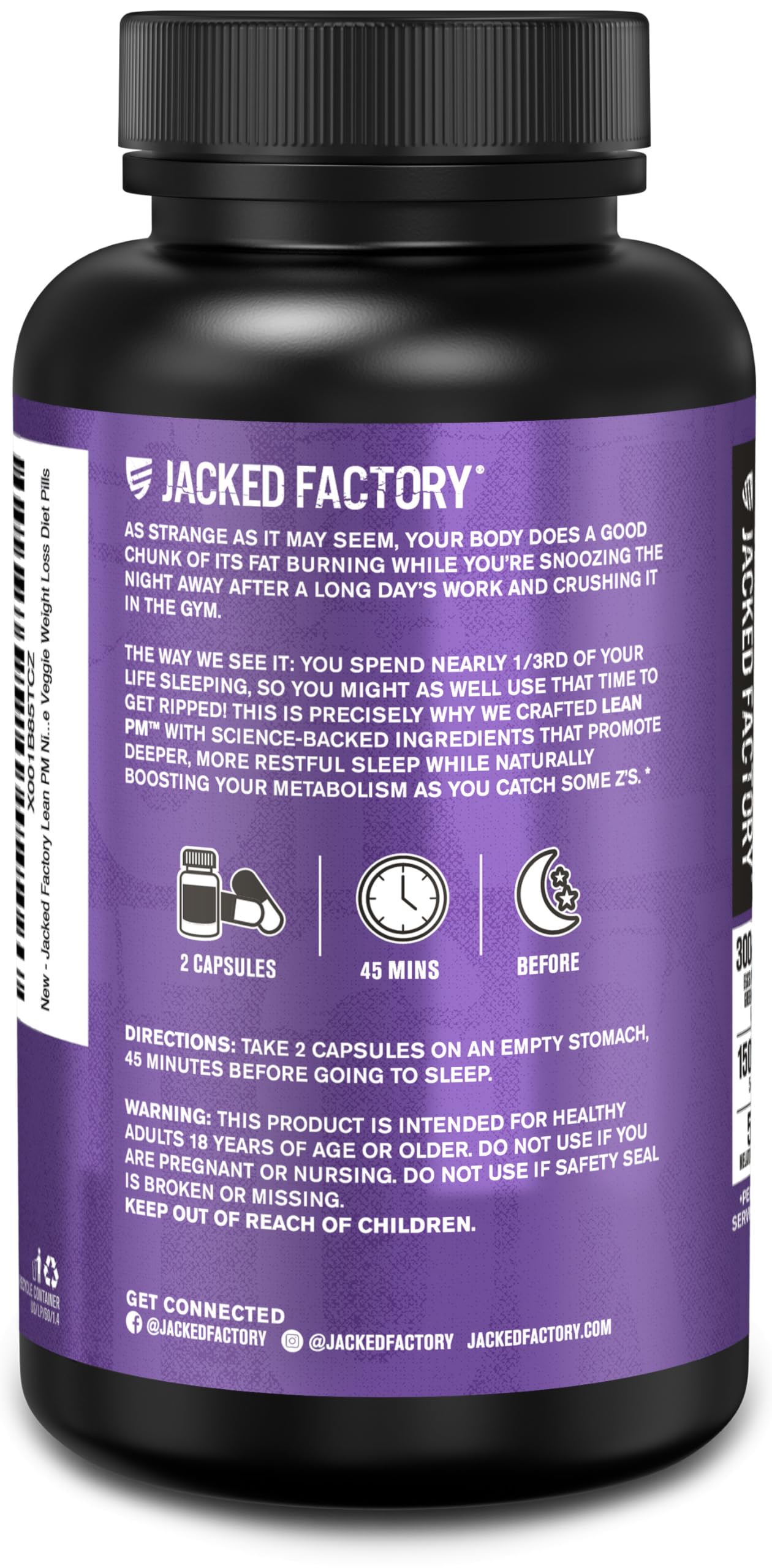 Uso nocturno de Lean PM ayuda a relajarte y dormir mejor
