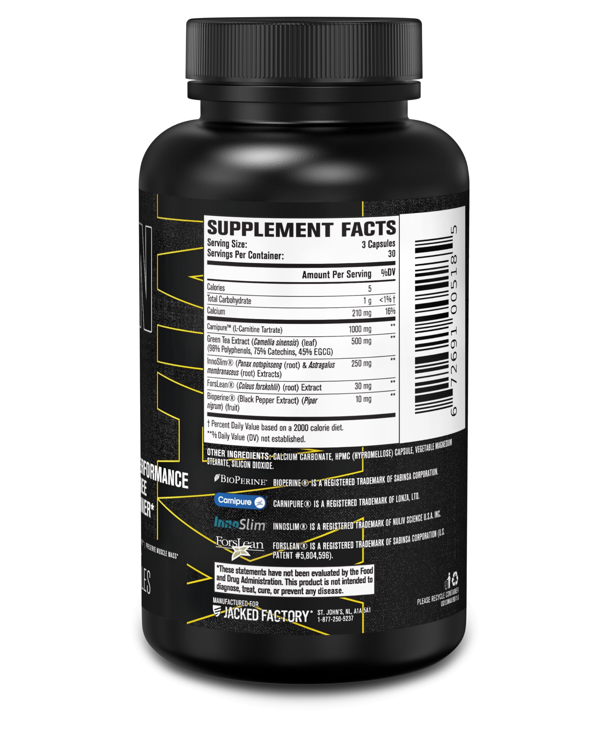 Lean-XT Max muestra dosis diaria para consumo responsable.