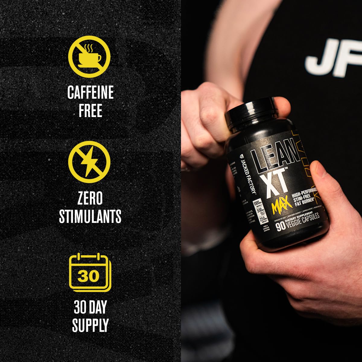 Lean-XT Max de Jacked Factory con dosificador para consumo diario.