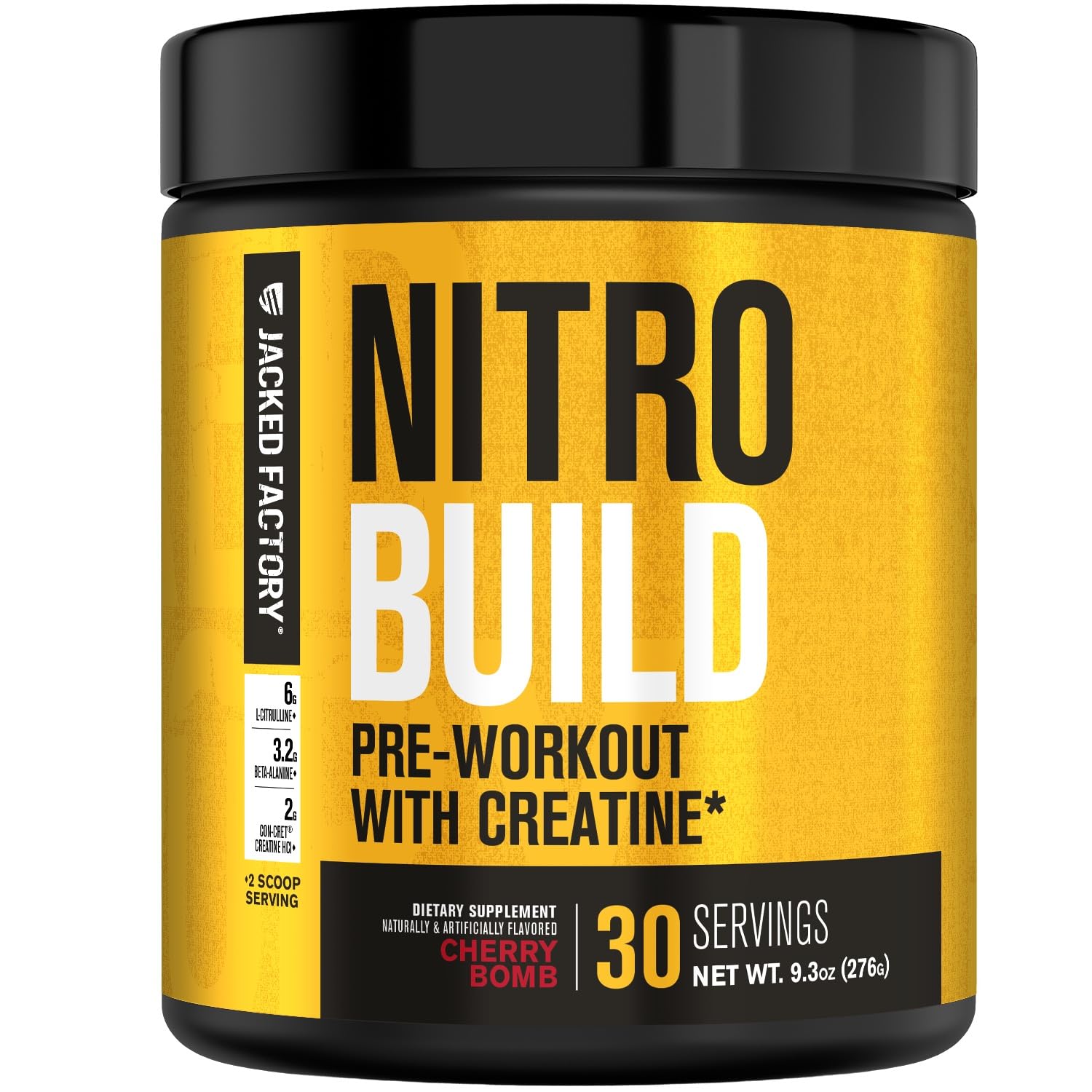 Nitrosurge Build de Jacked Factory vertido desde el bote para preparación rápida de entrenamiento