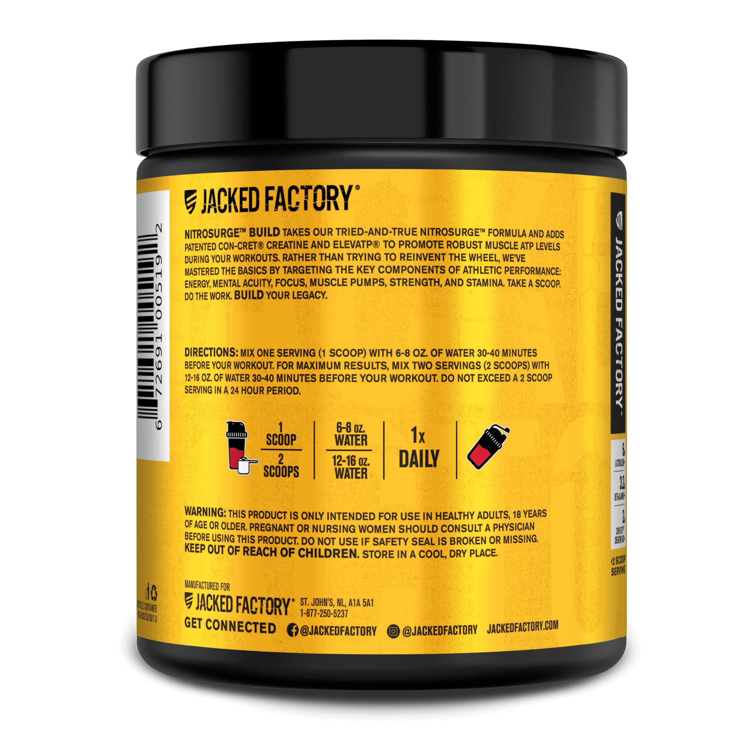 Sabor cereza explosiva de Nitrosurge Build para entrenamientos más agradables