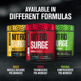 Jacked Factory Nitrosurge Shred, textura polvo, para energía sostenida durante entrenamientos.