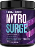 Jacked Factory Nitrosurge Wick, botella, energía sostenida para entrenamientos intensos.