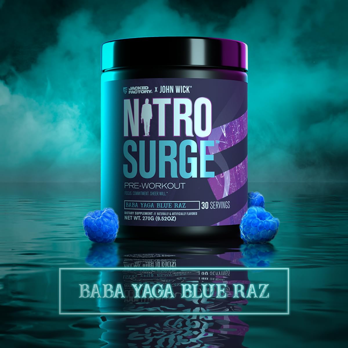 Jacked Factory Nitrosurge Wick, etiqueta frontal, presentación clara para elegir rápido.